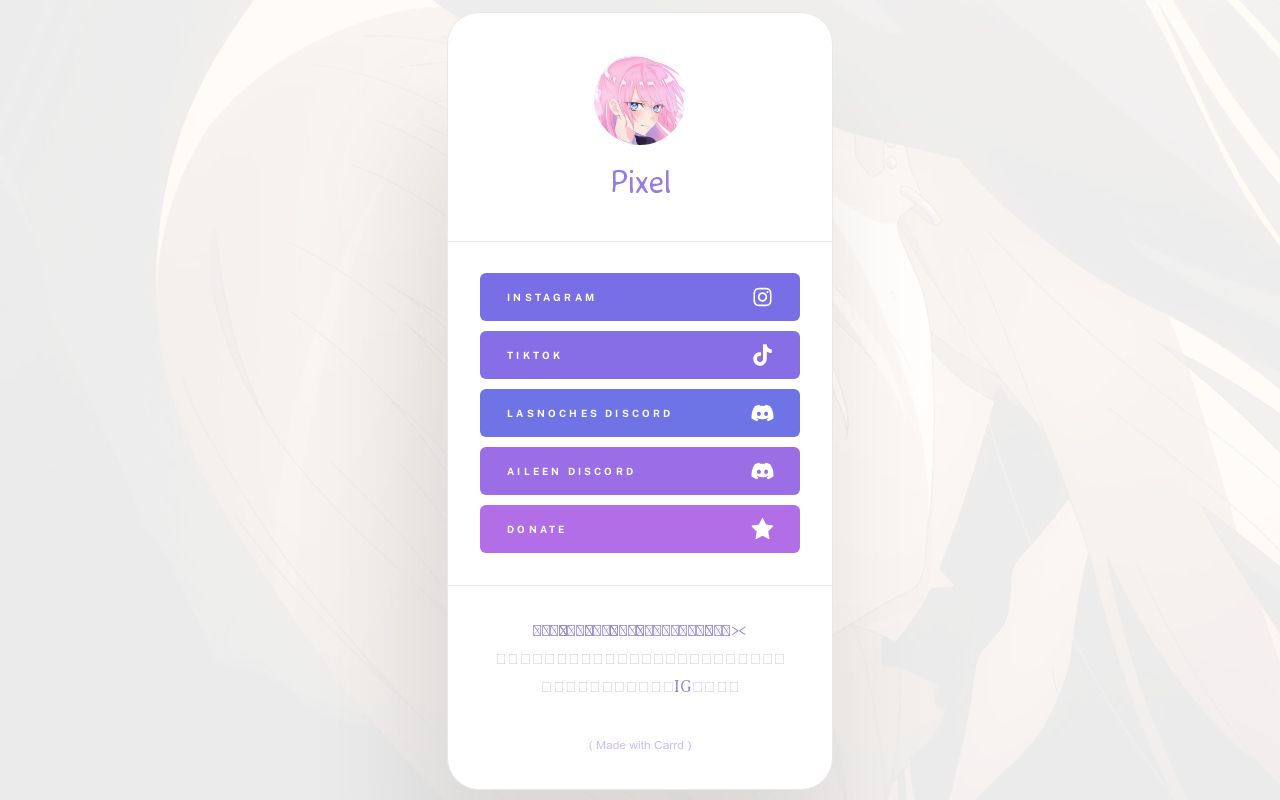 Carrd profile picture for @pixzz
